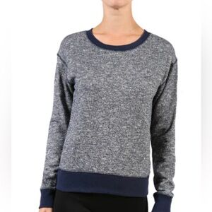 True Religion Tops Metallic Sweatshirt Black Silver Sz M Pullover Long Sleeve S1